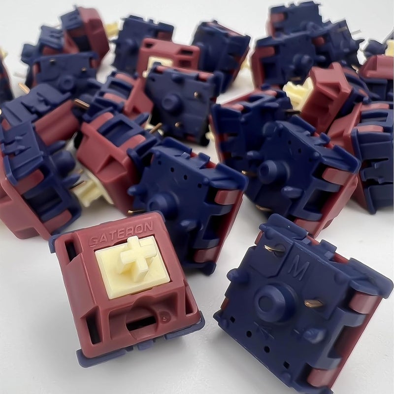 GUYEKS Gateron Quinn Keyboard Switches,Tactile 5-Pin Factory Pre-lubed 59gf Switches Suitable for MX Mechanical Gaming Keyboards(108PCS) - Image 5